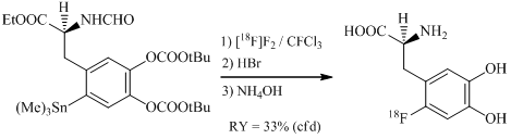 labeled fluoro-L-dopa
